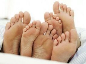 zdravé nohy po liečbe plesní medzi prstami